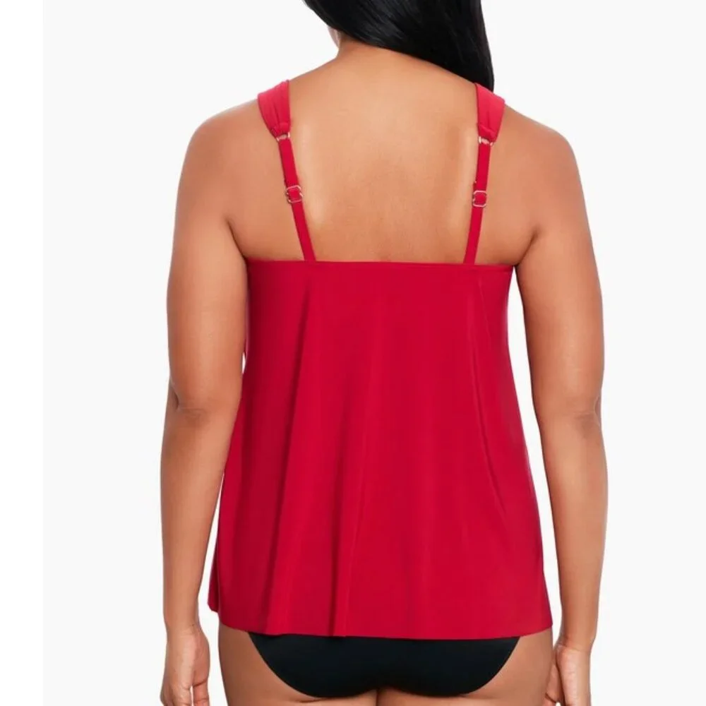 Miraclesuit Solid Dazzle Tankini Top DD Cup - Picture 10 of 10